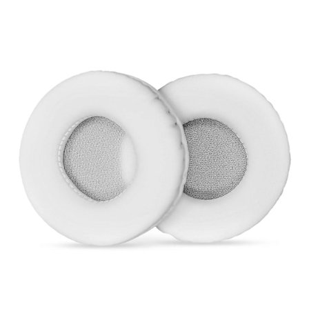 Korvaavat korvatyynyt PU-nahkaa, korvaavat Philips/RAPOO/Audio-Technica/SONY/Logitech -kuulokkeiden korvatyynyt 60mm valkoinen