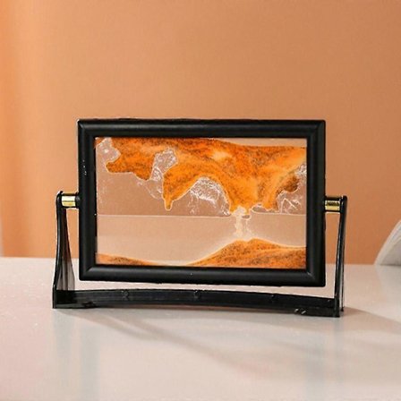 Rotérbart bevægeligt sandkunstbillede boligindretning 3D sandlandskab i bevægelse nyt glas kviksandmaleri