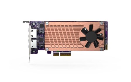 QNAP QM2-2P2G2T - Diskkontroller - M.2 NVMe Card / PCIe 3.0 (NVMe) - PCIe 3.0 x4, 2.5 Gigabit Ethernet