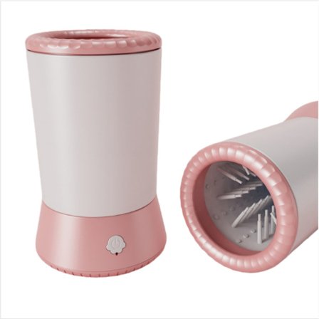 Bärbar Elektrisk Djurtassrengörare - USB Uppladdningsbar, Enknappsrengöring, Skonsam Rengöring för Små och Medelstora Hu