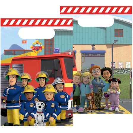 Brandman Sam Papperspåse 8-pack - Brandman Kalas Dekoration - Kalaslagret.se