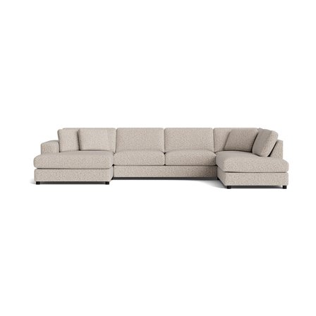 Oasis U-sofa, venstrevendt - Puente Lys Greige - 360x213x79 - Sofa, u-sofa