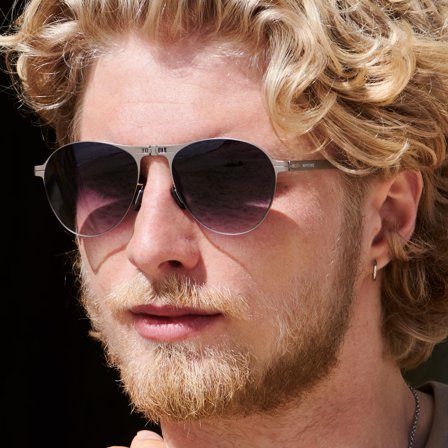 Óculos de Sol Dobráveis Prateados Whitmore Thea para homens - Óculos de sol redondos