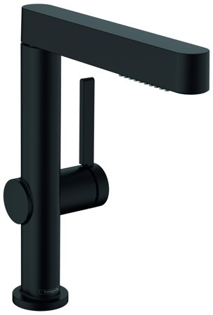 Hansgrohe Finoris 230 Servantbatteri push-open ventil Svart, Baderom