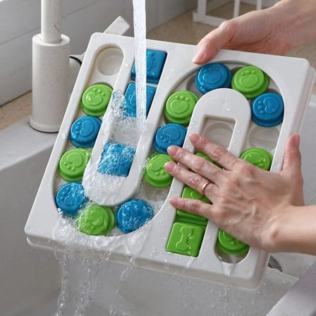 <25 hull> Smart Paws Interaktive kjæledyr puslespill leker, nivå 3 hund sakte mater, hund puslespill mater, kaninleke