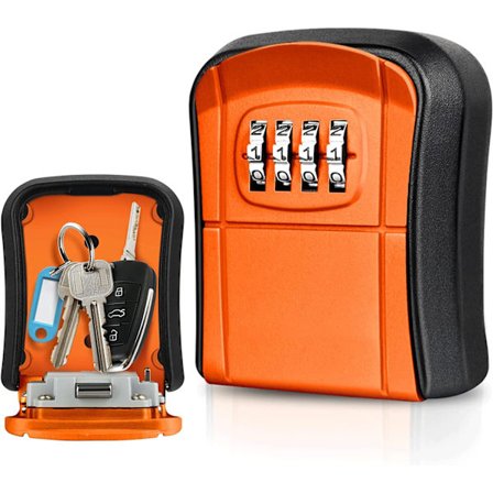 Nøkkelboks veggmontert mini nøkkelboks utendørs nøkkelboks med tilbakestilling