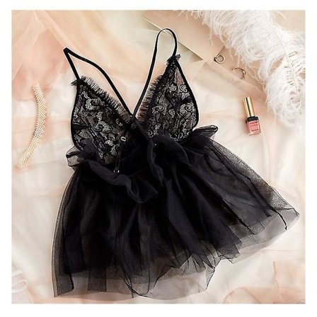 Sexig Damunderkläder Nattlinne Kort Sovklänning Nattkläder Sovkläder Vit Svart Ultratunn Dam Sommar Nattlinne Nattkjol