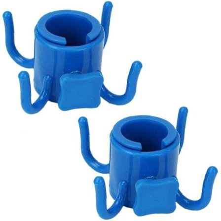 2 st Strandparasoll Hängande Krok 4 Klor Hängande Camping Spänne, Justerbar Plast Parasoll Krok Bea