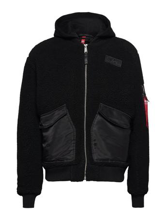 Cwu Zip Hoody Teddy Black Alpha Industries