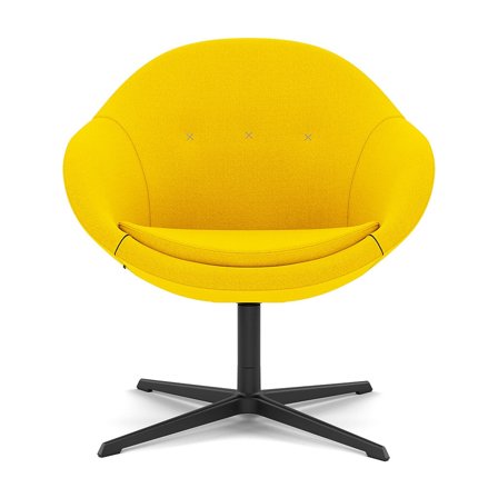 Varier Furniture Kokon Club - Yellow Wool - Black base