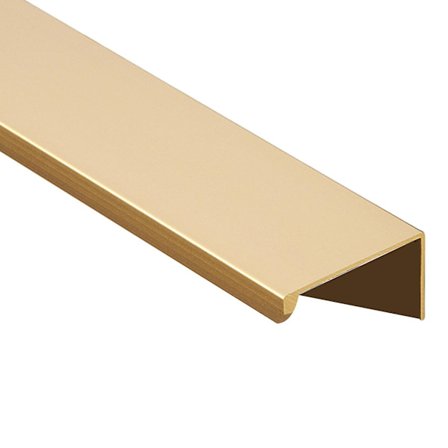 Skjulte skaphåndtak som ikke lett falmer, ikke ruster, stripe aluminiumlegering kjøkkenhåndtak for klær (500 mm, gull)