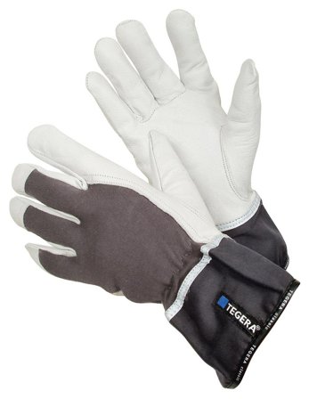 Tegera 6751 Monteringhanske Krage, Bomull/Geiteskinn Størrelse 8, Klær