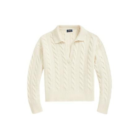 Polo Ralph Lauren, V-neck Knitwear Wit, Dames, Maat:M