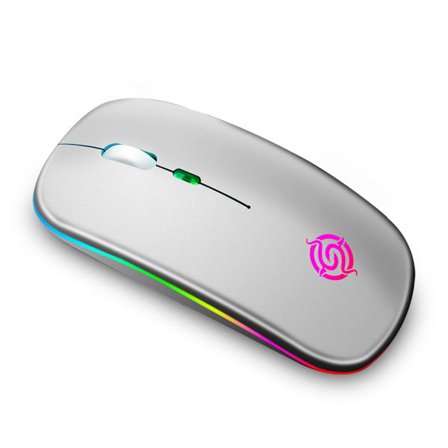 Dator 4 nycklar trådlös mus med USB 1600DPI Justerbar silver