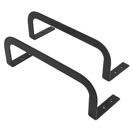 2 stk madrassglidestopp i metall, madrassholder for justerbare senger, forhindrer at madrassen glir Black