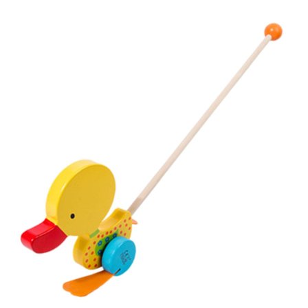 Trä Push Along Walking Leksaker, Småbarn Push Toy, Trä Barn Promenader, Walking Småbarn Leksak för inomhus krypning