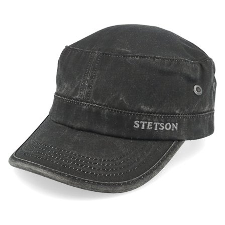 Stetson - Black army Czapka Z Daszkiem - Army Co/Pes Black Adjustable @ Hatstore