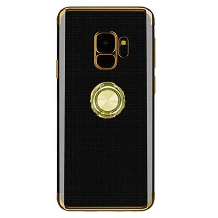 TG Stils?kert Skyddsskal Ringholder - Samsung Galaxy S9 Gull