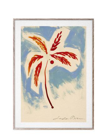 Stormy Palm - 50X70 Cm Home Decoration Posters & Frames Posters Botanical Multi/mönstrad Paper Collective