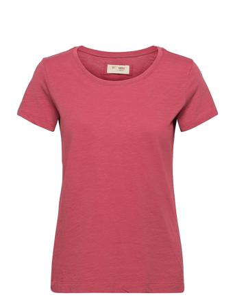 Arden Organic O-Neck Tee T-shirt Top Lyserød MOS MOSH