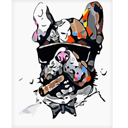 Canvasposter, Hund - 60 x 75 cm