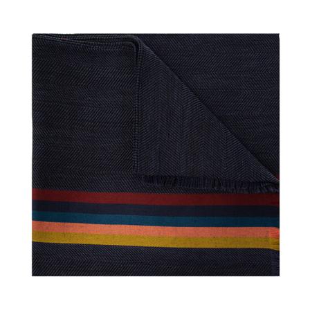 Paul Smith, Herringbone scarf Zwart, Heren, Maat:ONE Size,wol,strepen