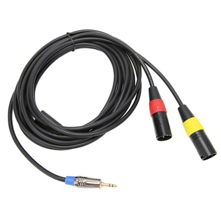 1/8 Tums till XLR-kabel Professionell 3,5 mm till Dubbel Han XLR-adapter för Iphone PC Laptop 3m/9,8ft