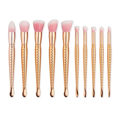 10st Sminkborstar - Makeup brushes - Unicorn