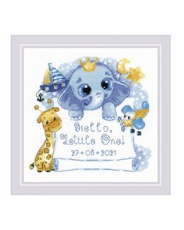 Stickpackung Bild Blau