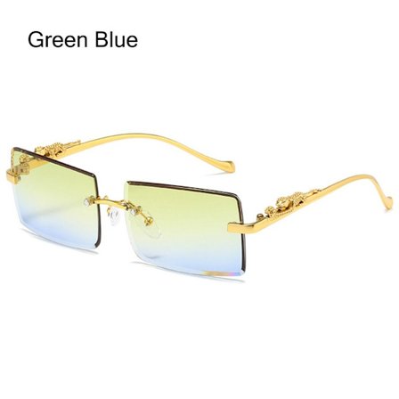 Rektangel solbriller Ocean Lens Solbriller GRØN BLÅ GRØN