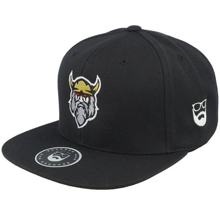 Bearded Man - Černá snapback Kšiltovka - Norhbeard Black Snapback @ Hatstore