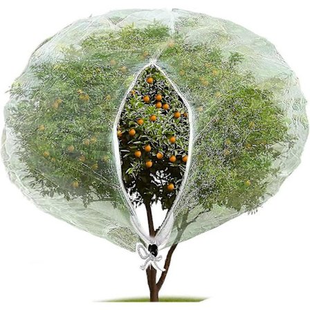Insekt Fugle Barriere Net med Lynlås, Have Insektnet Planteafdækning til Beskyttelse af Planter Frugter Blomster mod Insekter Fugle Spisning (1 stk, 