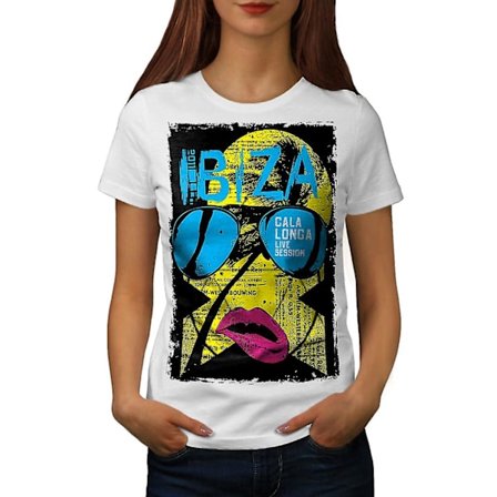 Ibiza Gala Longa Holiday Whitet-shirt för kvinnor