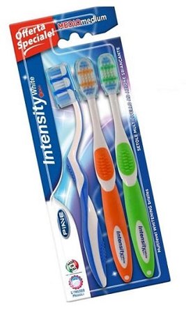 Piave Kit Spazzolino Intensity White Medio 3 Pezzi