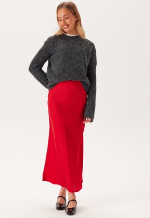 VILA - Viellette Hw Midi Skirt - Kläder - - Bubbleroom