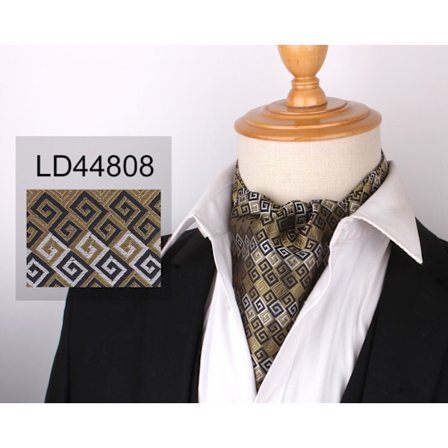 Herrar Ascot Cravat Slips Paisley Jacquard Silke Vävda Blommiga Halsduk