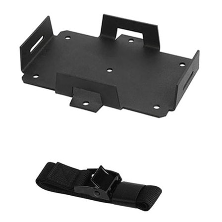 Batteriholder med justerbar rem - Svart