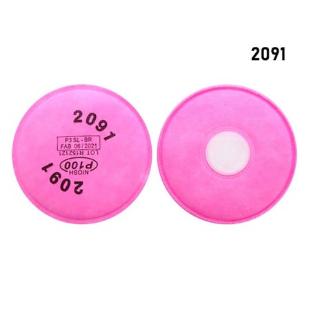 4st Filter Bomull P100 Filter 2091 2091