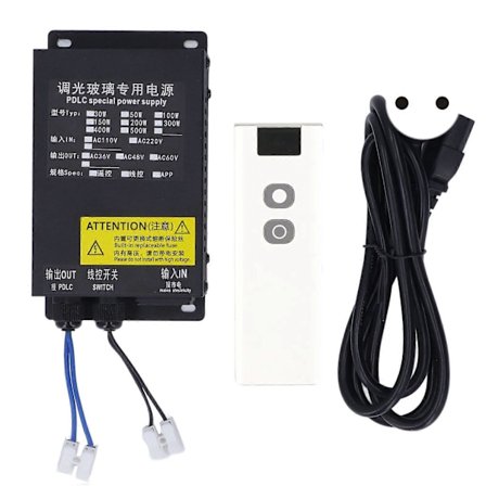 Skiftbart Glas Strømforsyning Atomiseret Dæmpning Intelligent Elektronisk Kontrol til PDLC 50W 60V EU Stik 220V