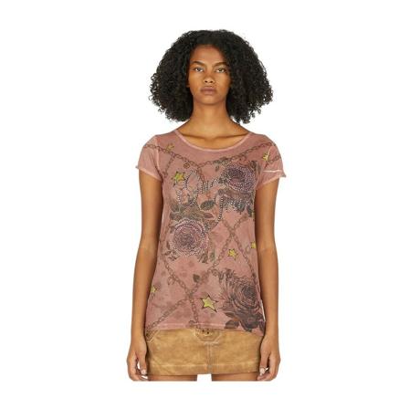 Guess T-Shirts , Roze , Dames , Maat: XL