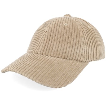 Upfront - Allan Corduroy Cap Khaki Dad Cap Unconstructed Beige Cap - @ Hatstore