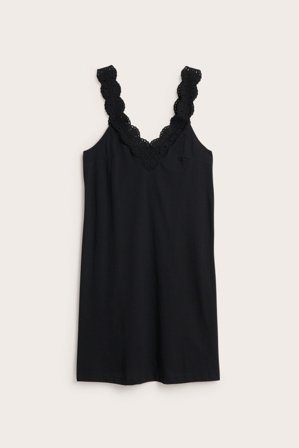 Kappahl | Nattlinne med spets | Svart