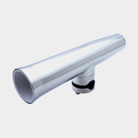 Suporte para cana de pesca para barco (corrimão / guarda-mancebo), para 1 cana de pesca, adequado para tubos Ø25 - 32 mm, aço inoxidável AISI 316, 