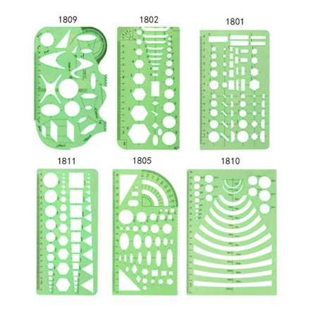 3/4/6/9/11/13PCS Set Teknisk arkitektonisk