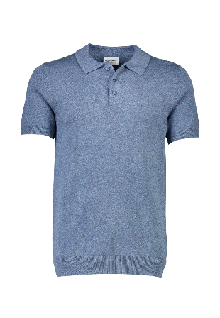 Lindbergh Brushed twill shirt L/S Knit Överdelar Herr Blå L