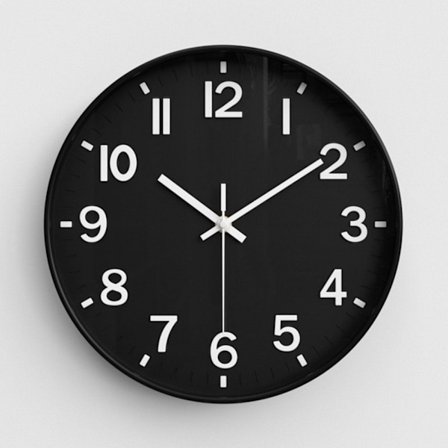 Veggklokke (gjelder for hjem/kjøkken/kontor/skole)