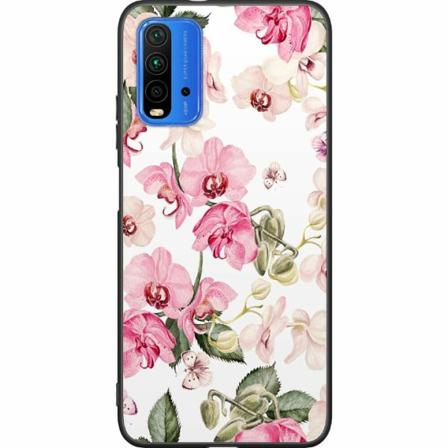 Xiaomi Redmi 9t Svart Skal Blommor