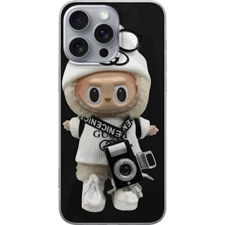 Yhteensopiva Puhelinkuori Apple Apple iPhone 16 Pro Max Tyylikäs muotoilijafiguuri kameralla ja katutyyliä, leikkisä keräilyfiguuri trendikkääss