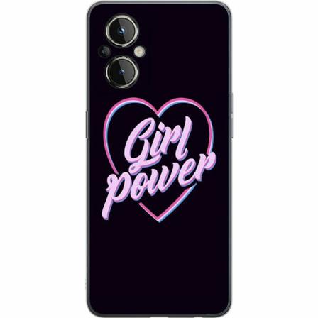 Oneplus Nord N20 5g Genomskinligt Skal Neon Girl Power