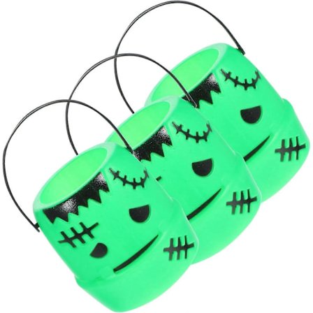 2025 Halloween Bus eller Godis Hink halloween bus eller godis väska halloween bus eller godis korg virkad anpassad första halloween trick